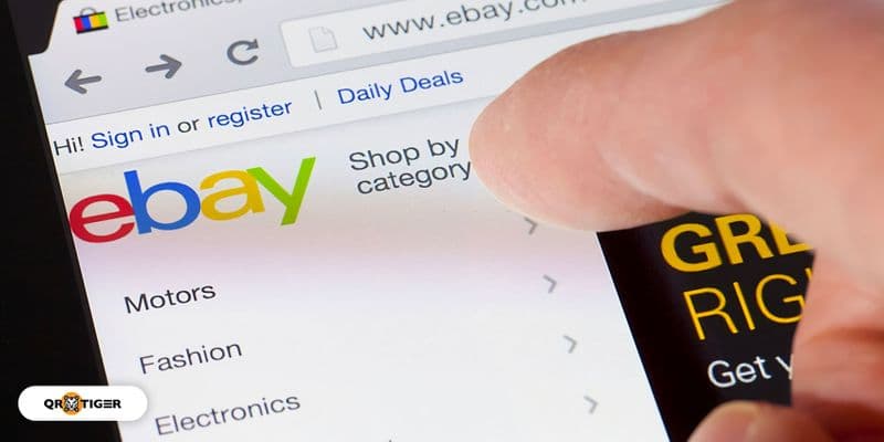 eBay Store용 QR 코드: 제품 체크아웃 극대화
